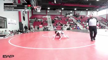 132 lbs Champ. Round 1 - Sutton Shapard, CROSSINGS CHRISTIAN vs Roman Kline, Bentonville West High School