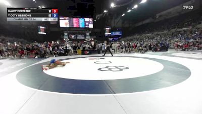 115 lbs Champ. Rd Of 64 - Haley Dezelske, WI vs Coty Sessions, OK