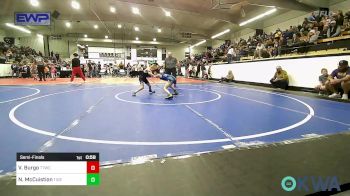 58 lbs Semifinal - Vincent Burgo, Team Tulsa Wrestling Club vs Nash McCuistion, Tiger Trained Wrestling