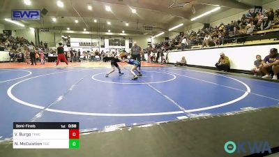 58 lbs Semifinal - Vincent Burgo, Team Tulsa Wrestling Club vs Nash McCuistion, Tiger Trained Wrestling