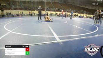 76 lbs Quarterfinal - Titus Marple, Tuttle Elite Wrestling Club vs Jude Miller, Brawlers