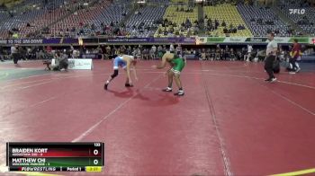 133 lbs Semis & 3rd Wb (16 Team) - Matthew Chi, Wisconsin-Parkside vs Braiden Kort, Augustana (SD)