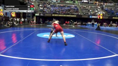 184 lbs Champ. Round 1 - Landry Barker, Loras vs Jack Ryan, SUNY Oneonta
