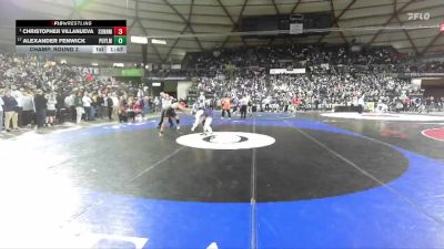 Boys 4A 150 lbs Champ. Round 2 - Christopher Villanueva, Sunnyside vs Alexander Fenwick, Puyallup