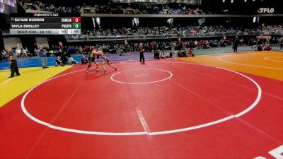 6A 132 lbs Champ. Round 1 - Su`nae Burden, Comal Canyon vs Tayla Skelley, Prosper