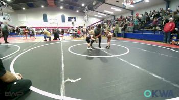 55 lbs Consi Of 4 - Shane Guinn, Fort Gibson Youth Wrestling vs Elisabeth Greer, Heat