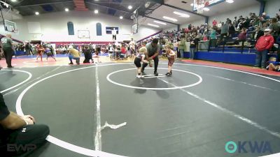55 lbs Consi Of 4 - Shane Guinn, Fort Gibson Youth Wrestling vs Elisabeth Greer, Heat