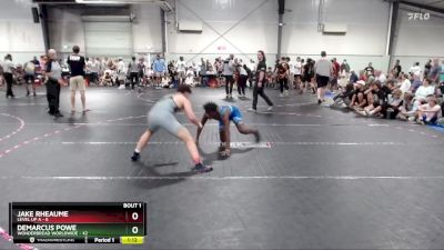 165 lbs Semis (4 Team) - Demarcus Powe, WonderBread Worldwide vs Jake Rheaume, Level Up A