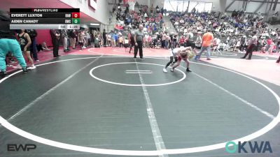 67 lbs Quarterfinal - Everett Luxton, Raw Wrestling Club vs Aiden Canady, Berryhill Wrestling Club