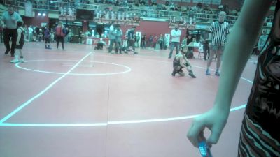 10U - 59 lbs Champ. Round 1 - Clay Mock, Mangy Lion Wrestling Club vs Wade Giese, Hybrid Wrestling Club