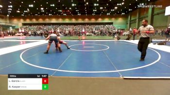 195 lbs Round Of 64 - Logan Garcia, Alamosa vs Brett Kasper, Meridian - B