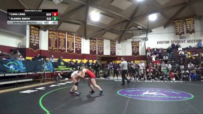 140 lbs 5th Place Match - Alanna Smith, Olentangy Orange vs Cara Leng, Marysville