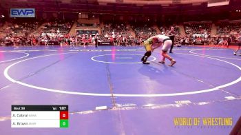 100 lbs Quarterfinal - Asher Cabral, NBWA vs Alyis Brown, American Dream Wrestling Club