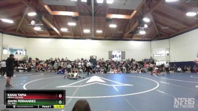 157 lbs Semifinal - Gavin Fernandez, Cal Poly vs Kanai Tapia, Menlo College
