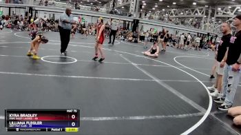 90 lbs Finals (2 Team) - Kyra Bradley, FIWC Sassy Lassies vs Lilliana Flegler, Grit Mat Club