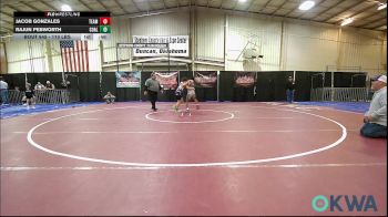 110 lbs Rr Rnd 3 - Jacob Gonzales, Team Worx Wrestling Club vs Rajun Pebworth, Coalgate Wildcat Wrestling Club