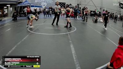 96 lbs Placement (4 Team) - Joseph Dentato, West Essex Jr. Knights vs Blake Tomago, Headhunters