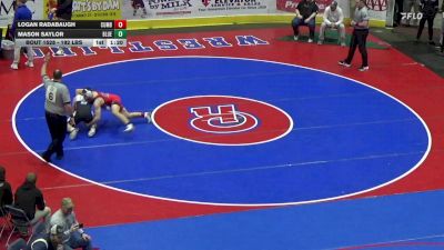 192 lbs Round Of 16 - Logan Radabaugh, Cumberland Valley vs Mason Saylor, Blue Mountain