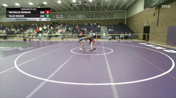 105 lbs Semifinal - Ellie Bouzis, Campbell County vs Michelle Henman, Kelly Walsh