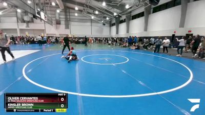 75 lbs Cons. Round 1 - Oliver Cervantes, El Paso Wildcats Wrestling Club vs Kinsler Brown, Amped Wrestling Club