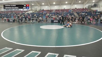 155 lbs Quarters - Sophia Flores, Betterman Elite Wrestling vs Jestinah Solomua, Monster Garage