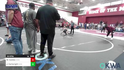 64-67 lbs Consi Of 8 #2 - Whitlee Combs, Cowboy Wrestling Club vs Jameson Cartwright, Midwest City Bombers Youth Wrestling Club