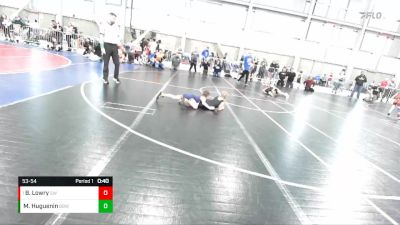 53-54 lbs Round 3 - Benjamin Lowry, Spokane Wrestling vs Madison Huguenin, Basement Boys WC