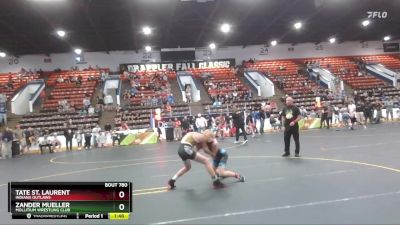 105 lbs Cons. Round 4 - Tate St. Laurent, Indiana Outlaws vs Zander Mueller, Mollitium Wrestling Club