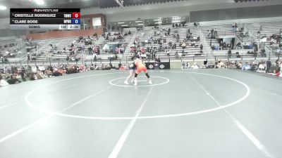 53 kg Semis - Cristelle Rodriguez, Titan Mercury Wrestling Club vs Clare Booe, West Point Wrestling Club