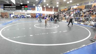 113 lbs Cons. Round 2 - Enrique Flores, Norwalk vs Ethan Waxberg, Calabasas