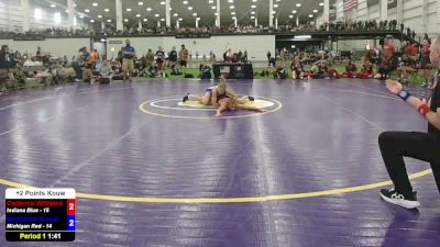 125 lbs Cadence Williams, Indiana Blue vs Emmaline Kouw, Michigan Red