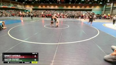 90-93 lbs Round 2 - Easton Muckey, Greenwave Youth Wrestling vs Emmett Hatfield, Fallon Outlaws Wrestling Club