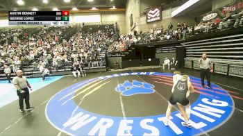 6A 157 lbs Cons. Round 3 - George Lopez, Riverton vs Austin Bennett, Bingham