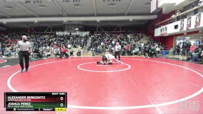 140 lbs 7th Place Match - Alexander Berkowitz, Redwood High School vs Joshua Perez, De La Salle High School