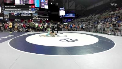 165 lbs Cons. Sub-rd Of 32 - Noah Colon, CT vs Andrew Meadows, NC