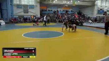 160 lbs Champ. Round 1 - Tim O`Hara, Milford Senior vs Dominic Lapira, Salesianum