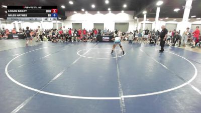 100 lbs Logan Bailey, Connecticut vs Miles Haynes, Maryland