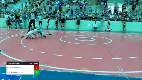 67 lbs Quarterfinal - Valen Bromback, Jefferson Wrestling Club - USA vs Jonah Landrum, Georgia