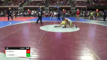 138 lbs 3rd Place Match - LaBraun Shooter, Browning Indians Wrestling vs Wyatt Storey, Silver Valley