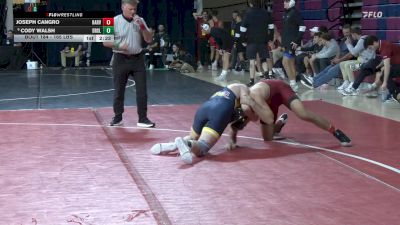 165 lbs Quarterfinal - Joseph Cangro, Harvard vs Cody Walsh, Drexel