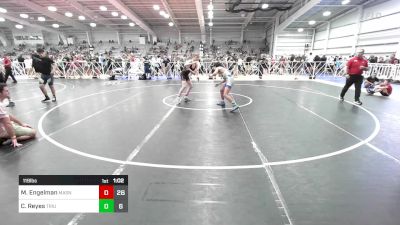 119 lbs Rr Rnd 3 - Micah Engelman, Mat Assassins Black vs Christian Reyes, Triumph Blue