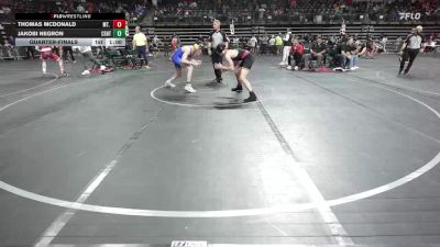145 lbs Quarterfinal - Thomas McDonald, Mt. Olive vs Jakobi Negron, Centurion