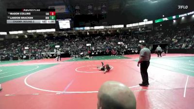 80 lbs Champ. Round 2 - Landon Bracken, DONA vs Mason Collins, EAG2