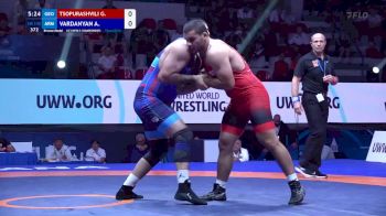 130 kg Final 3-5 - Giorgi Tsopurashvili, Georgia vs Albert Vardanyan, Armenia