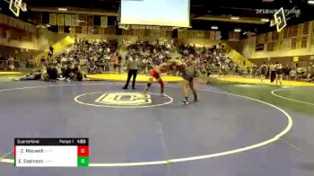 138 lbs Quarterfinal - Zach Maxwell, Estancia vs Eduardo Espinoza, West Valley (Hemet)