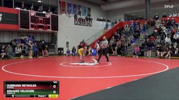 100 lbs Quarterfinal - AubriAnn Reynolds, Marion vs Kenadee Helscher, Wapello