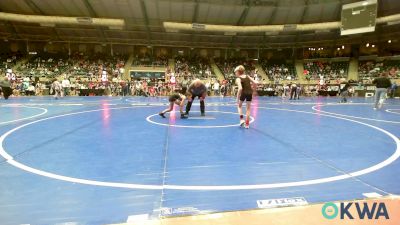 70 lbs Round Of 16 - Hunter Cottingham, Elgin Wrestling vs Kaili Prose, Jay Wrestling Club