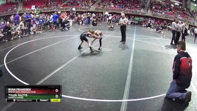 60 lbs Champ. Round 1 - Tyler Faltys, Howells-Dodge vs Ryan Franssen, Broken Bow Wrestling Club