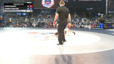113 lbs Cons. Sub-rd Of 64 - Caden Swaney, South Dakota vs Garrett Bracken, Utah