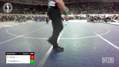 3A-150 lbs Quarterfinal - Zane Swafford, BERRYHILL vs Andrew Young, BLACKWELL